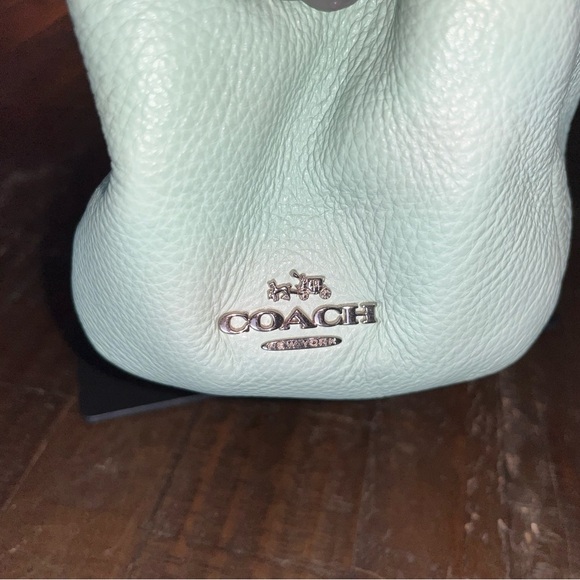 Coach Mint Green Leather Handbag - Picture 6 of 11